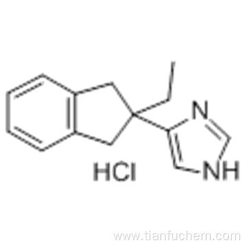 1H-Imidazole, 4-(2-ethyl-2,3-dihydro-1H-inden-2-yl)-, monohydrochloride CAS 104075-48-1